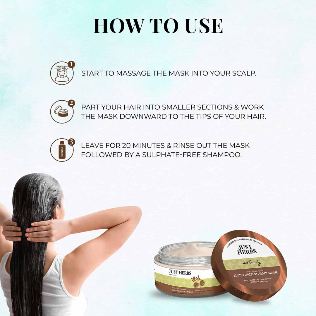Moisturising Hair Mask with Amla and Shankhpushpi