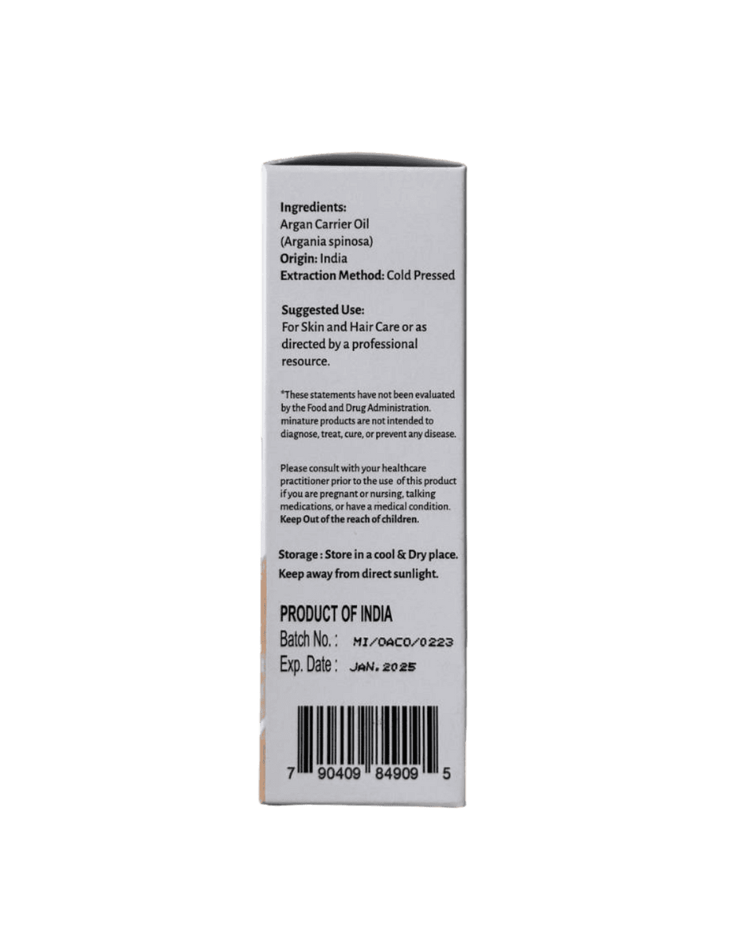 100% Natural Argan Carrier Oil - 100ml