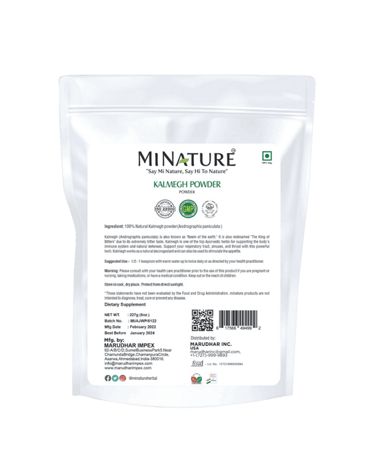 100% Natural Kalmegh Powder 227g (Andrographis)