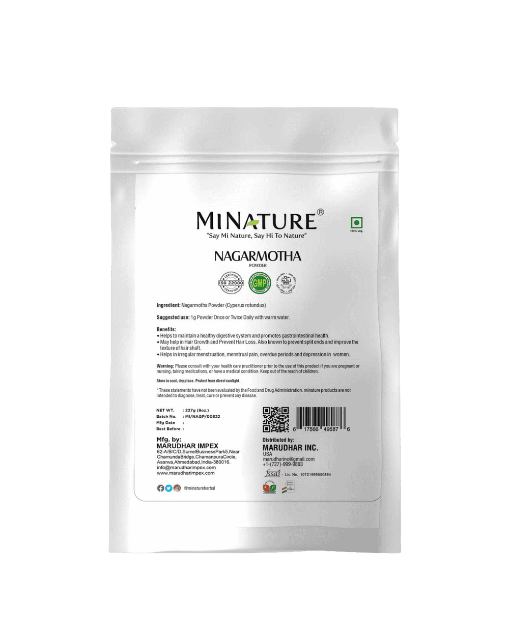 100% Natural Nagarmotha Powder (Nutgrass/Musta)
