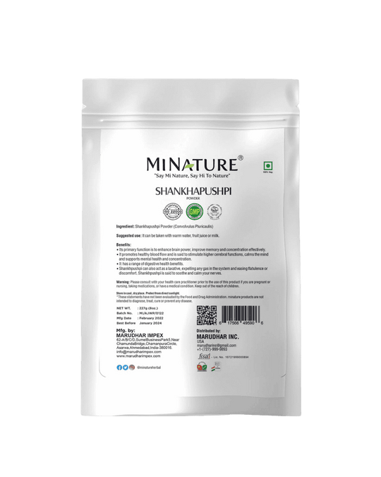 100% Natural Shankhapushpi Powder