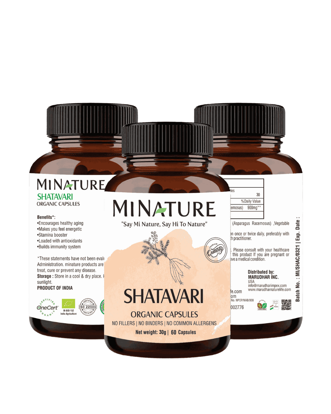100% Natural Shatavari Capsules 450mg