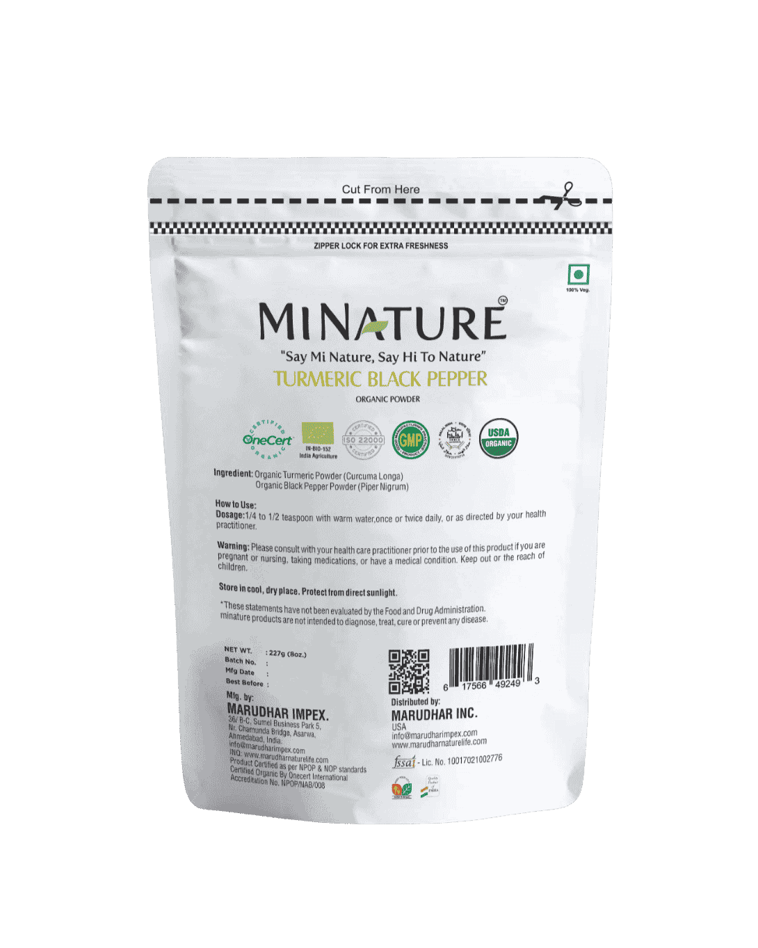 Turmeric Black Pepper Powder, Minature, Ayurveda Store NZ