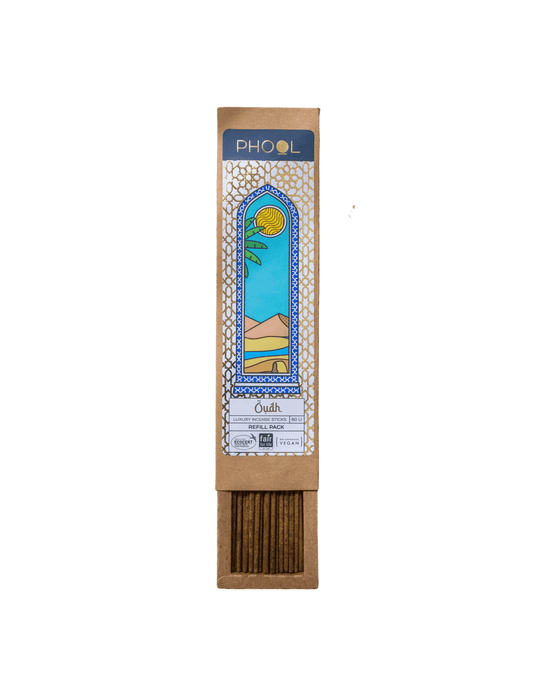 Oudh Refill Pack - Natural Incense Sticks by Phool