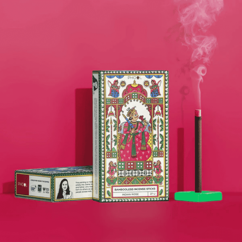 Indian Rose- Bambooless Incense Sticks by Phool