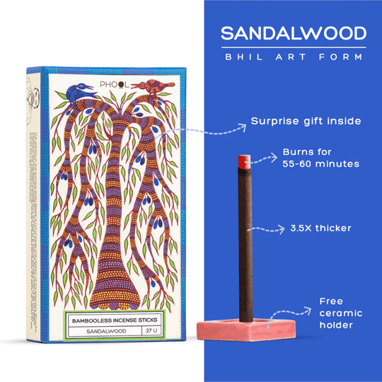 Phool, Bambooless, Sandalwood, Incense, Ayurveda Store NZ