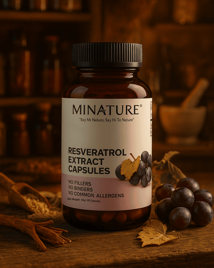 Resveratrol Extract Capsules, Minature, Ayurvedastorenz