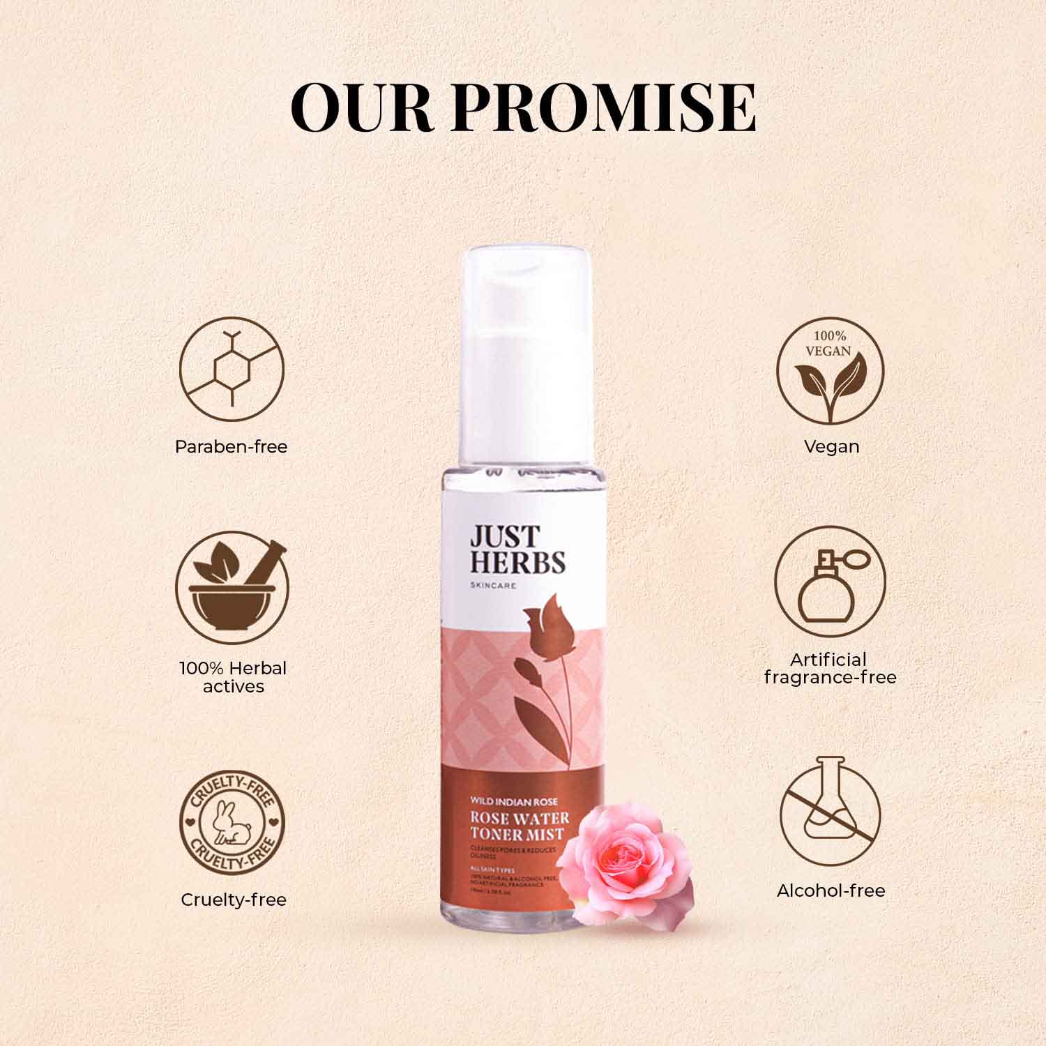 Natural Rose Water 100ml