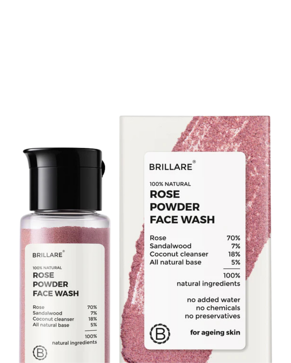 Rose Powder Face Wash For Youthful Skin