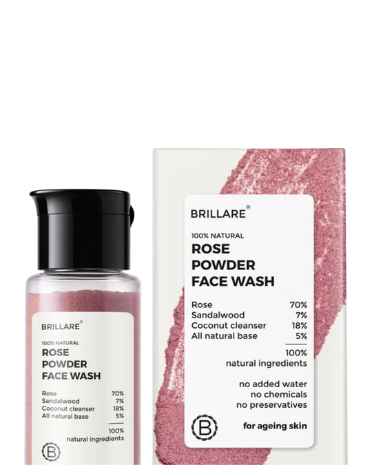 Rose Powder Face Wash For Youthful Skin