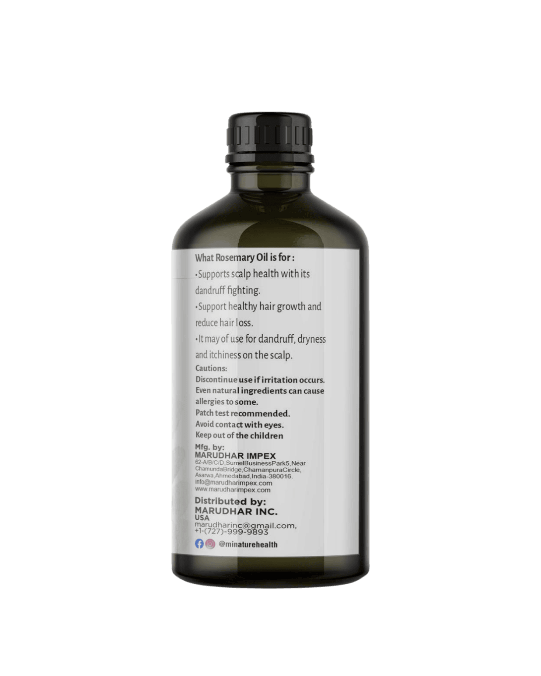 Minature, Rosemary Oil, Ayurveda Store Nz