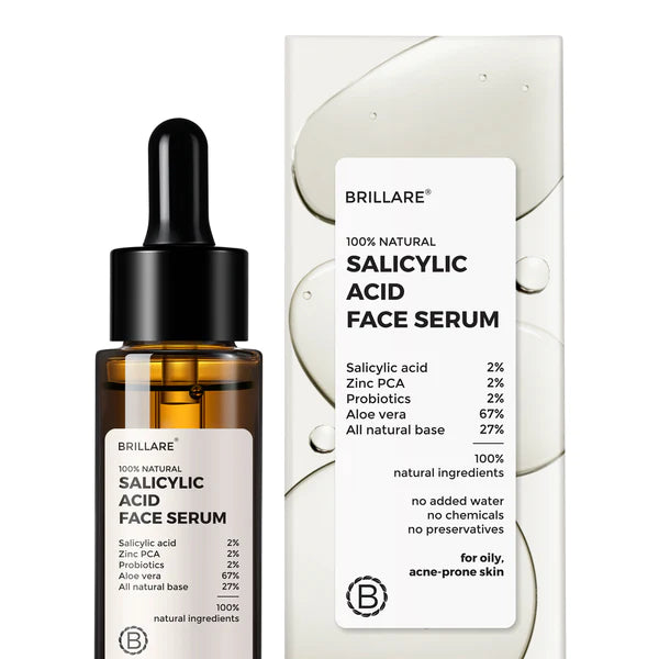 2% Salicylic Acid Face Serum, Brillare, Ayurveda Store NZ
