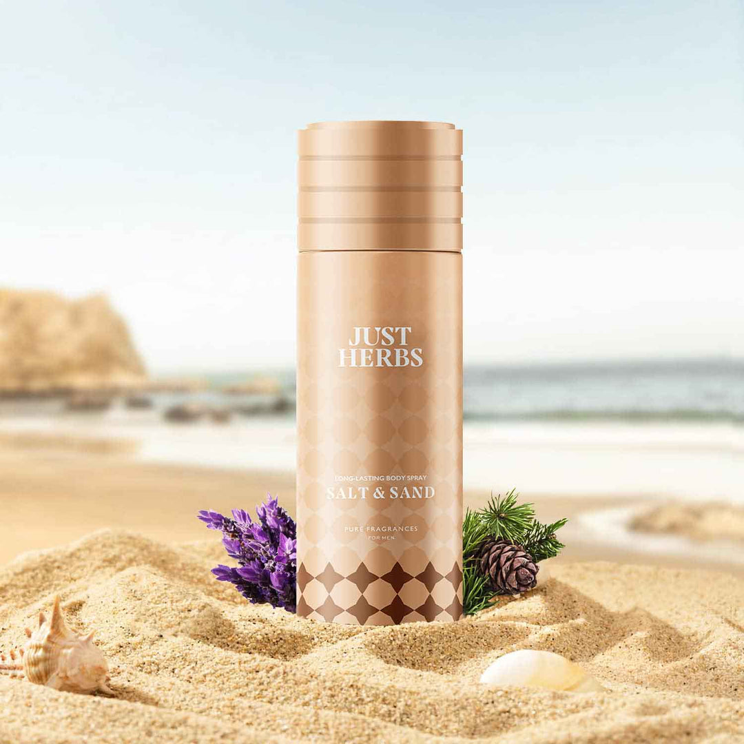 Long Lasting Salt and Sand Deodorant Body Spray For Men