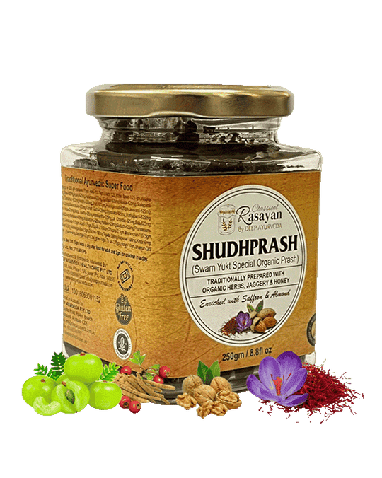 Natural Chawanprash (ShudhPrash) | Enriched with Saffron & Edible Gold