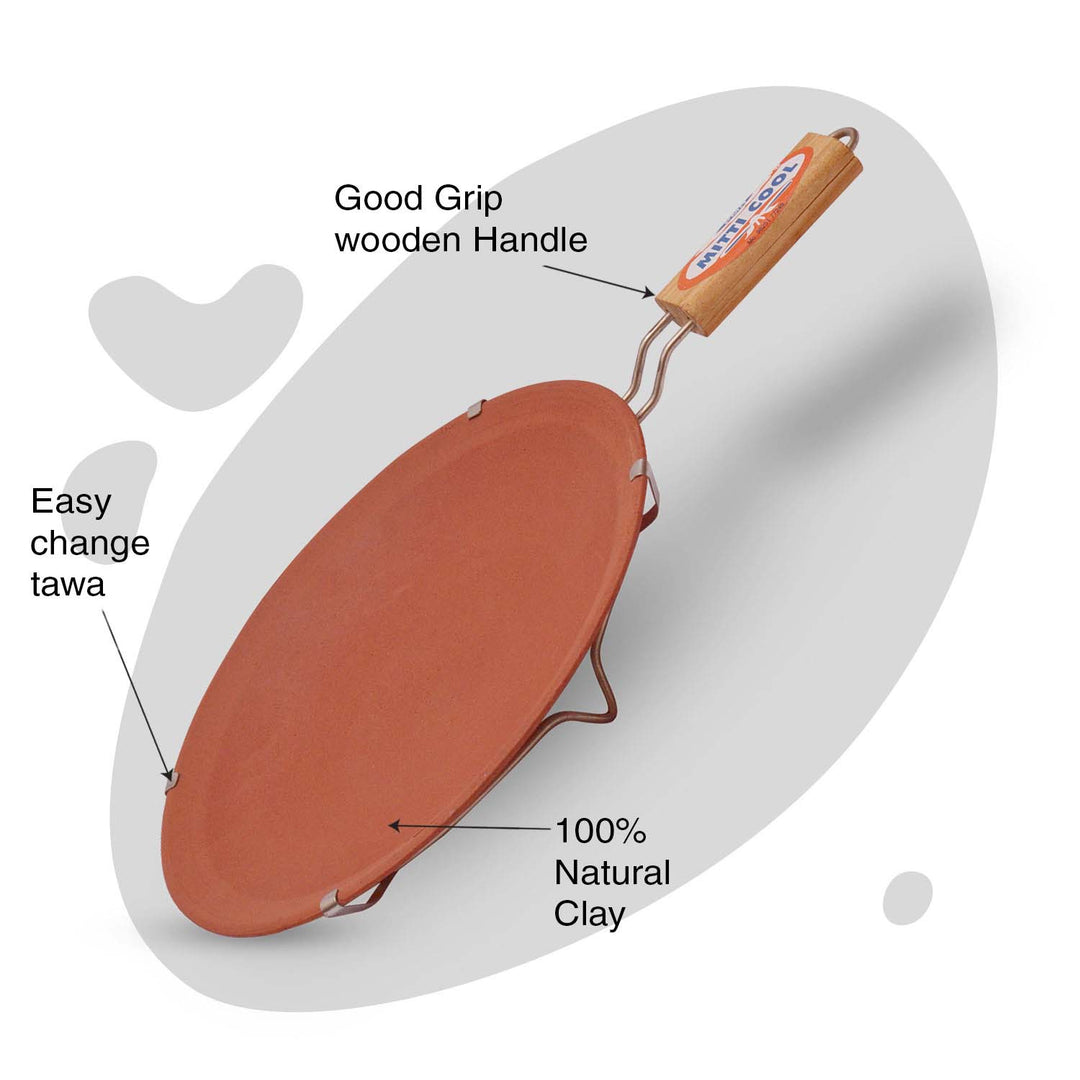 Clay Tawa (Terracotta Flat Pan) 10 inches
