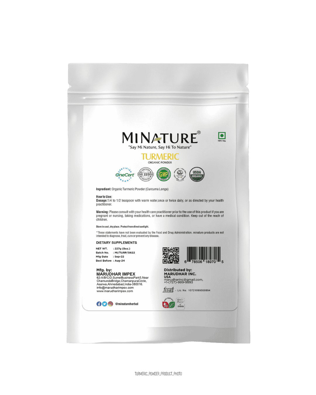 Turmeric Powder, Minature, Ayurveda Store NZ