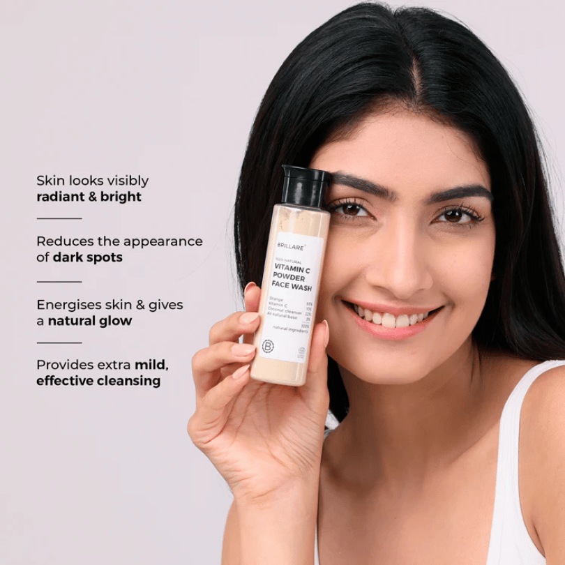 Vitamin C Powder Face Wash For Bright, Glowing Skin 15gms