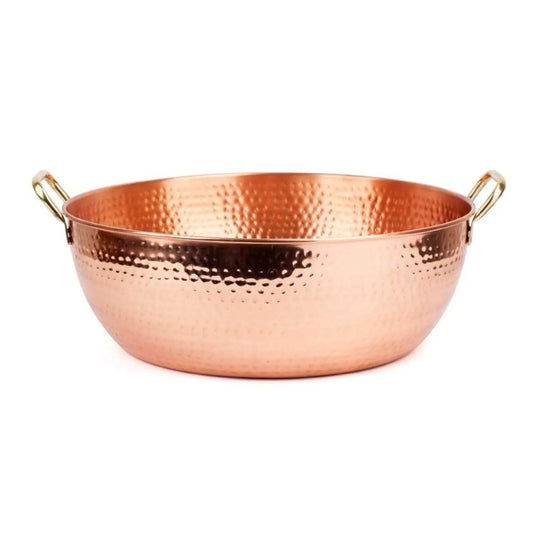 Luxurious Copper Spa Bowl - Pedicure & Foot Soaking Therapy.