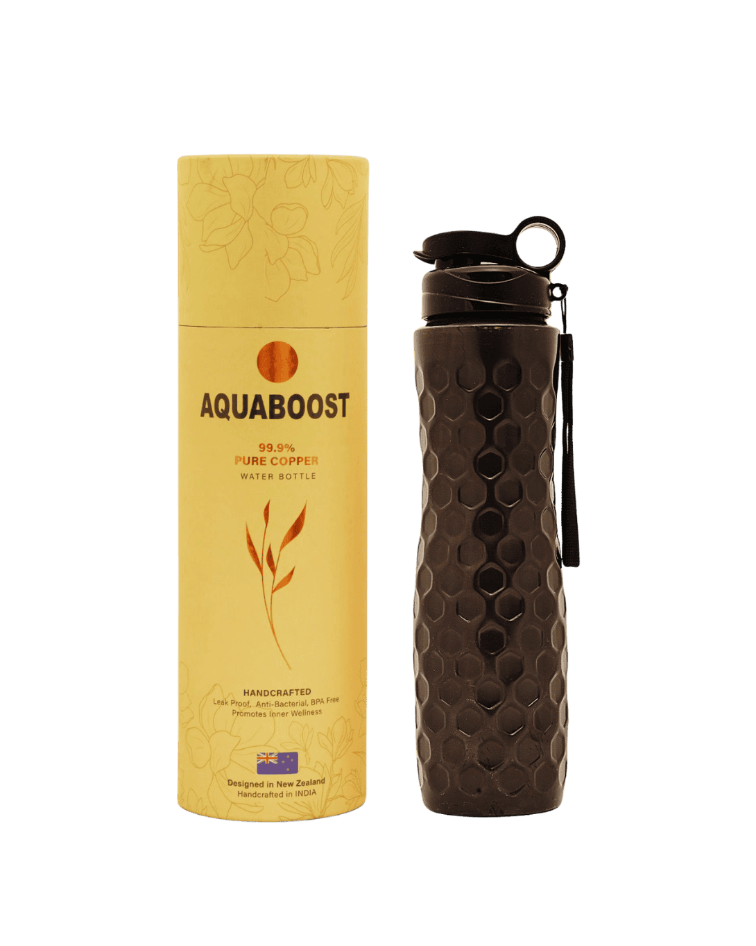 Pure Copper Water Bottle, Ayurveda Store NZ