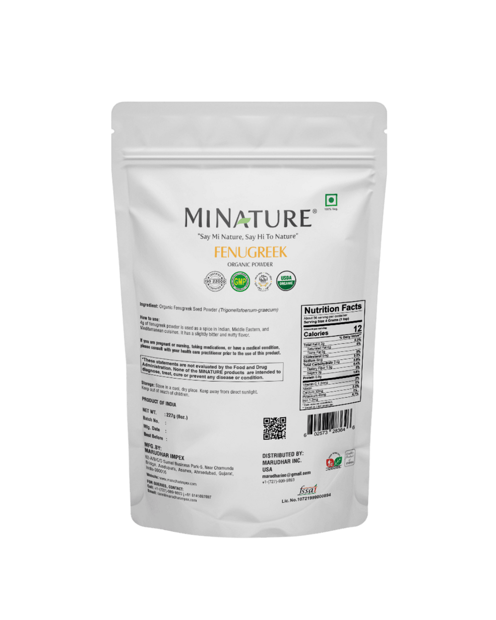 Organic Hibiscus Powder 227g - USDA Certified
