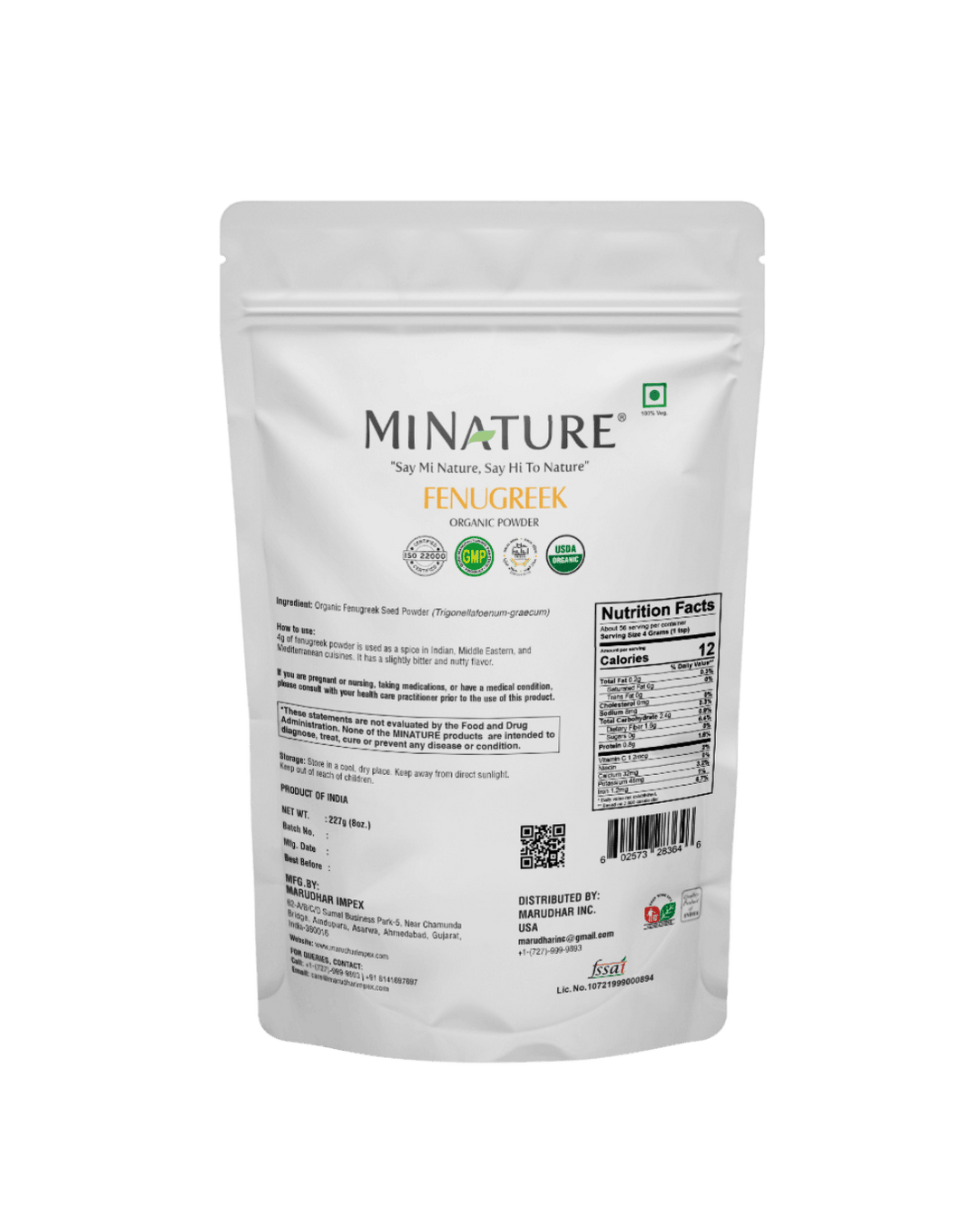 Organic Hibiscus Powder 227g - USDA Certified