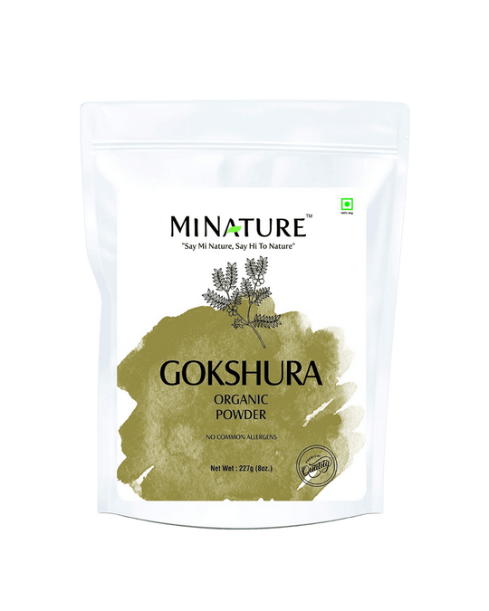 Organic Gokshura Powder 227g - USDA Certified