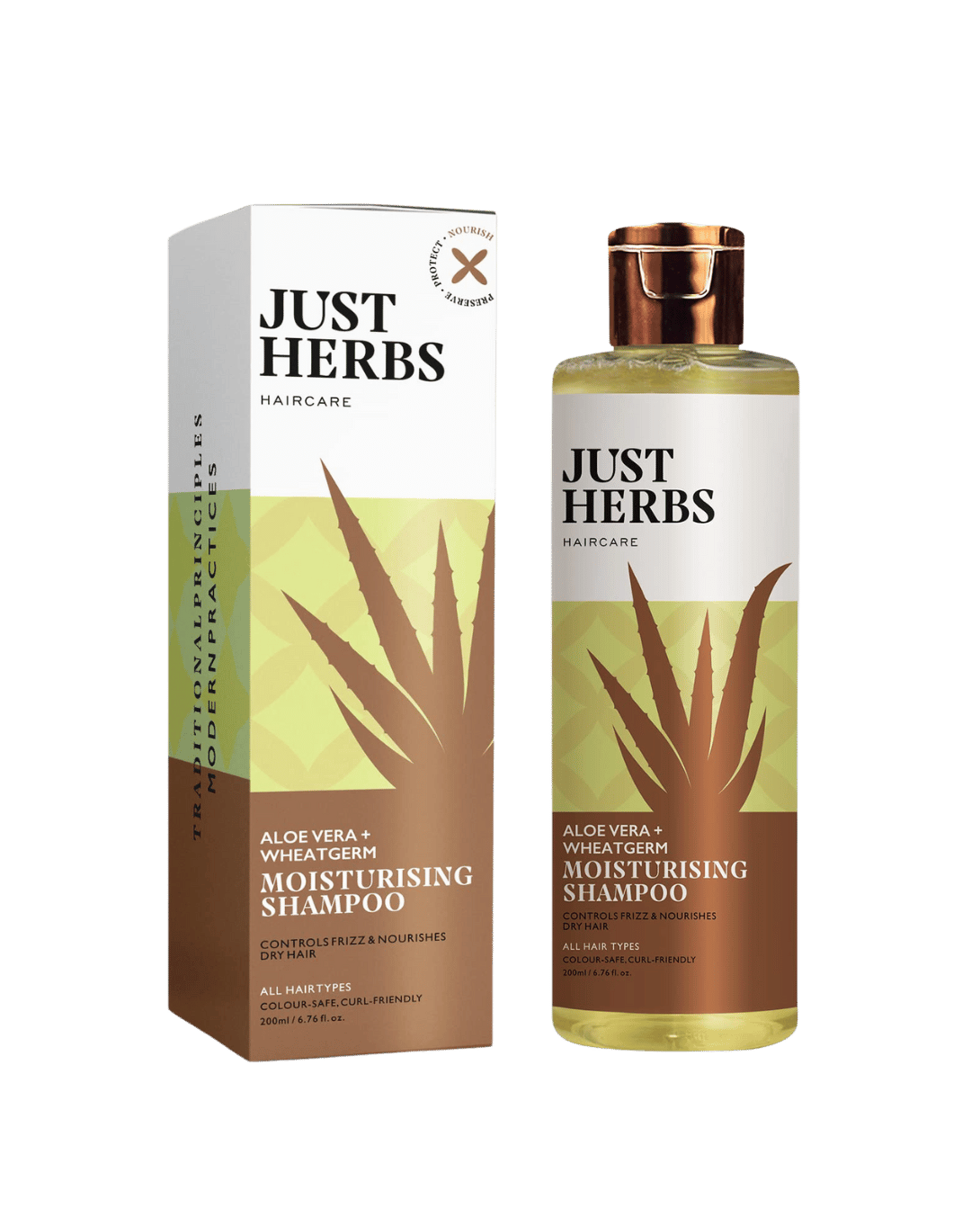 Moisturising Shampoo with Aloe Vera and Wheatgerm 200ml
