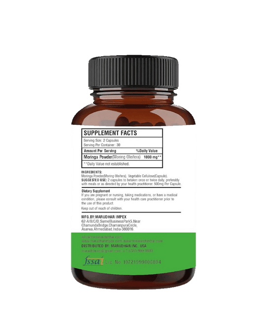 Moringa Capsules - 90 Vegetarian Capsules | 500mg