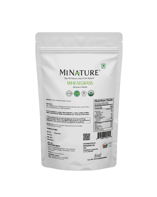 Organic Wheat Grass Powder 227g - USDA Certified