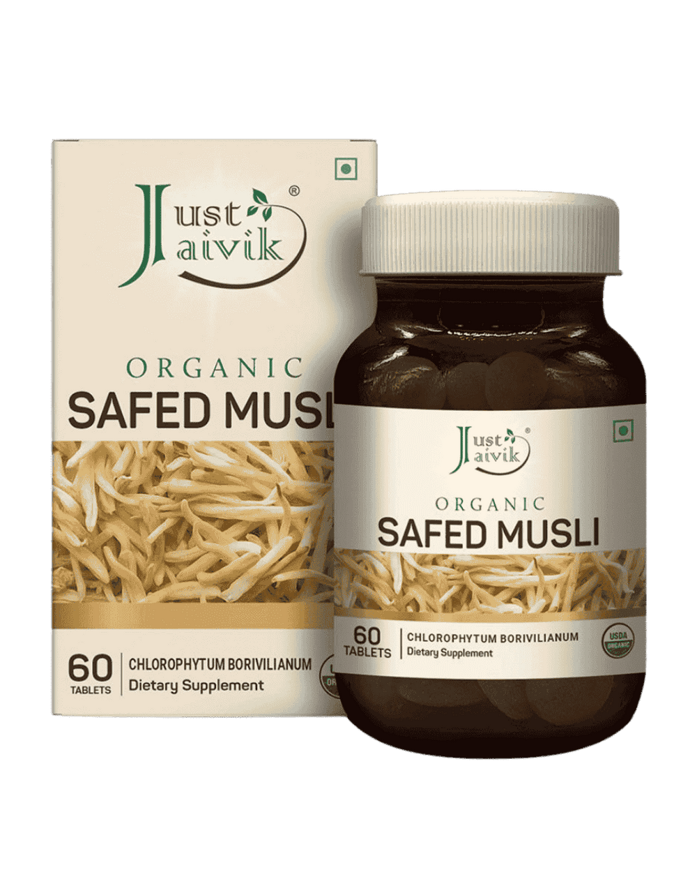 Organic Safed Musli Tablets - 600mg