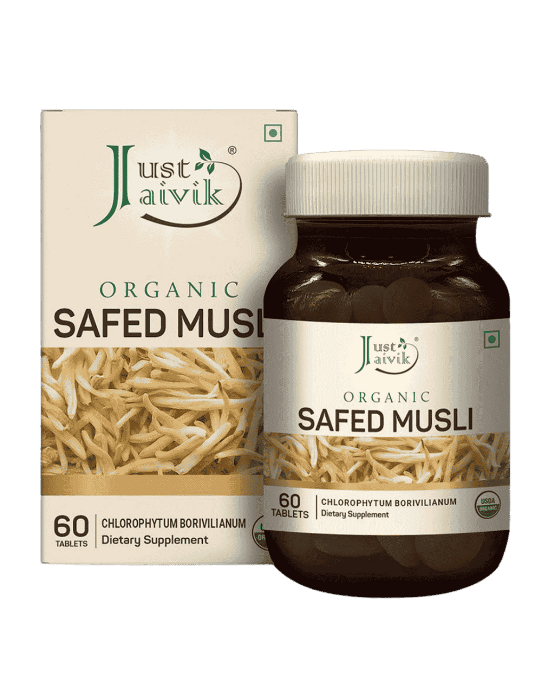 Safed Musli Tablets, Just Jaivik, Ayurveda Store NZ
