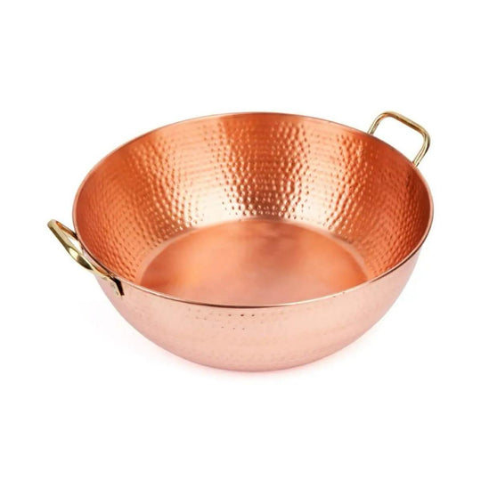 Luxurious Copper Spa Bowl - Pedicure & Foot Soaking Therapy.