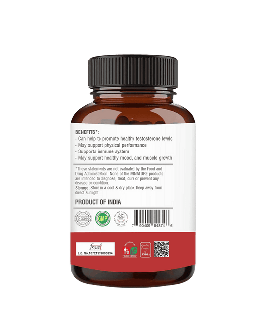 Testosterone Booster Capsules 90 Veg Caps | 500mg