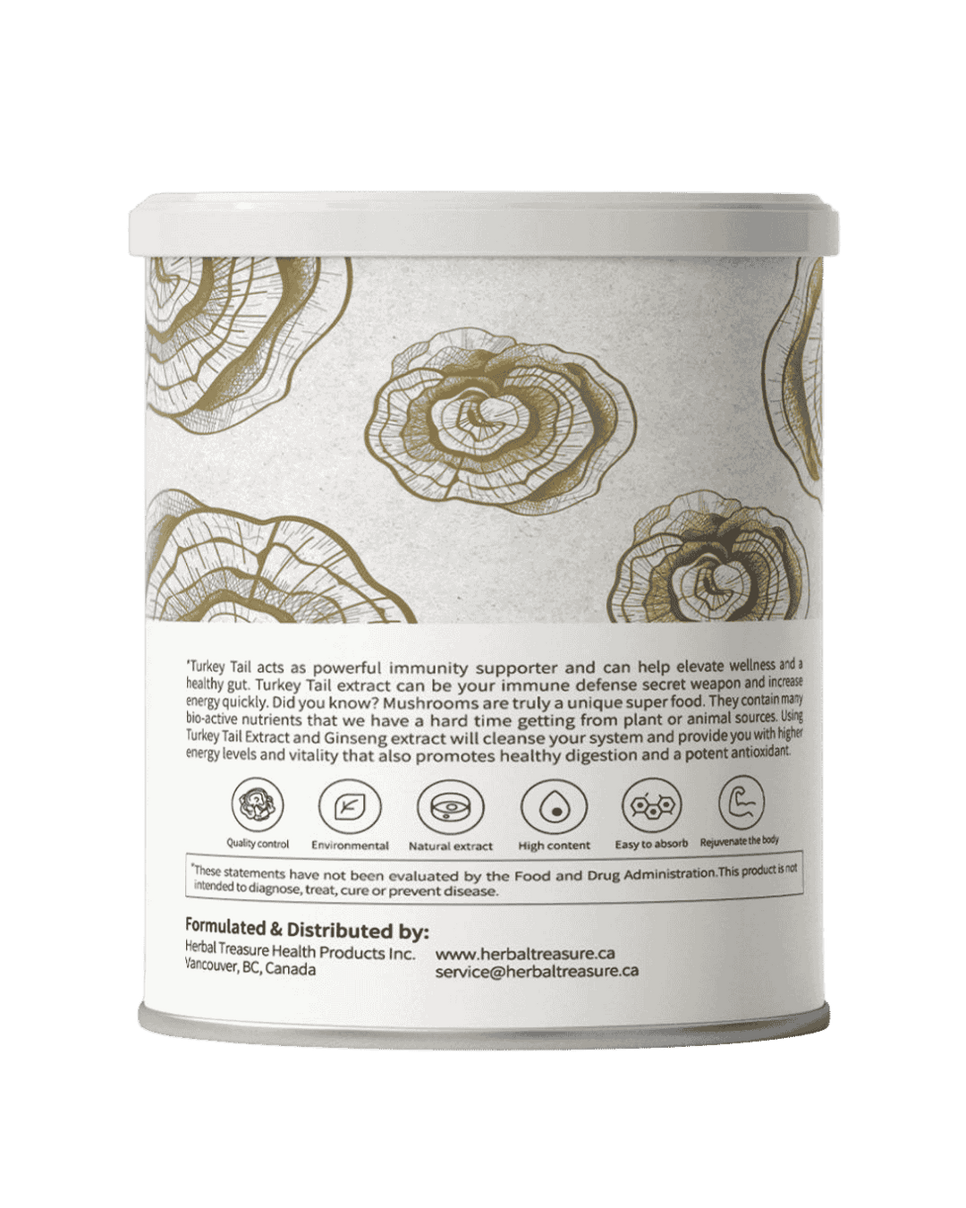 Organic Turkey Tail Mushroom Extract (Powder)