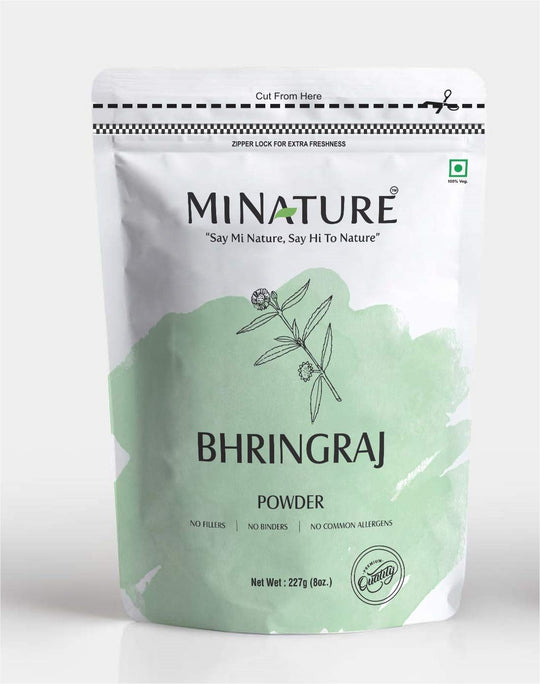 Natural Bhringraj Powder- 227 g (False daisy) - Ayurvedic Herbs NZ