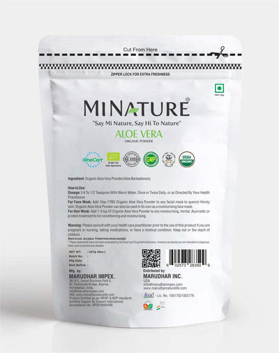Organic Aloe Vera Powder 227g - USDA Certified - Ayurvedic Herbs NZ