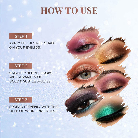 8 in 1 Eyeshadow Lidsticks Infinity And Beyond - Long Lasting | No Talc