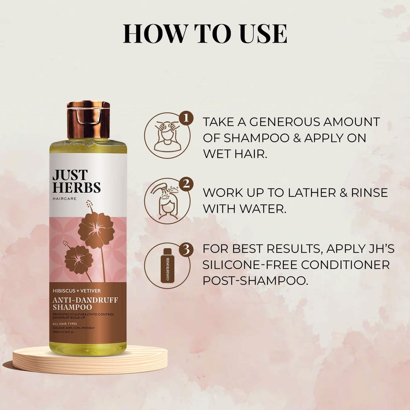 Anti-Dandruff Shampoo with Hibiscus and Vetiver 200ml