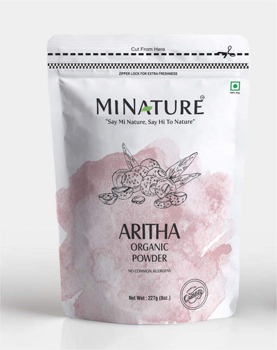 Organic Soapnut/Aritha Powder 227g - USDA Certified - Ayurvedic Herbs NZ