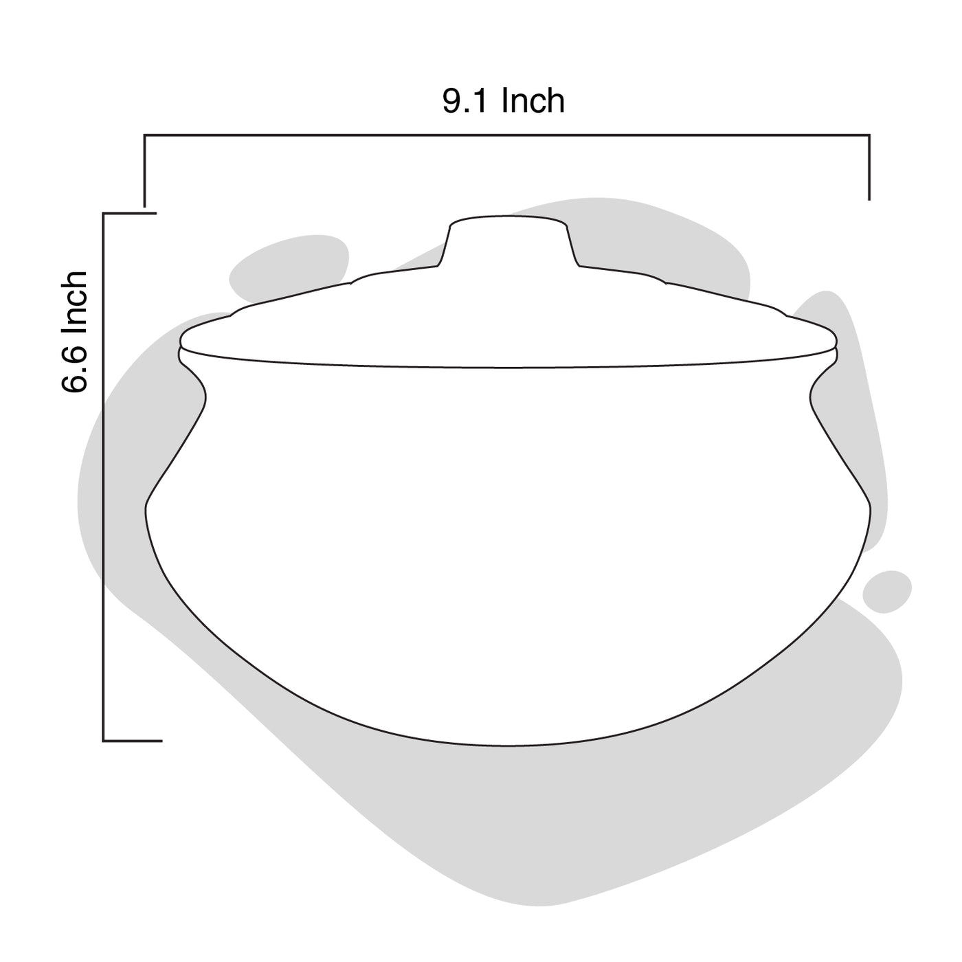 Clay Cooking Pot Biryani (Deep) 2L (Terracotta Cookware)