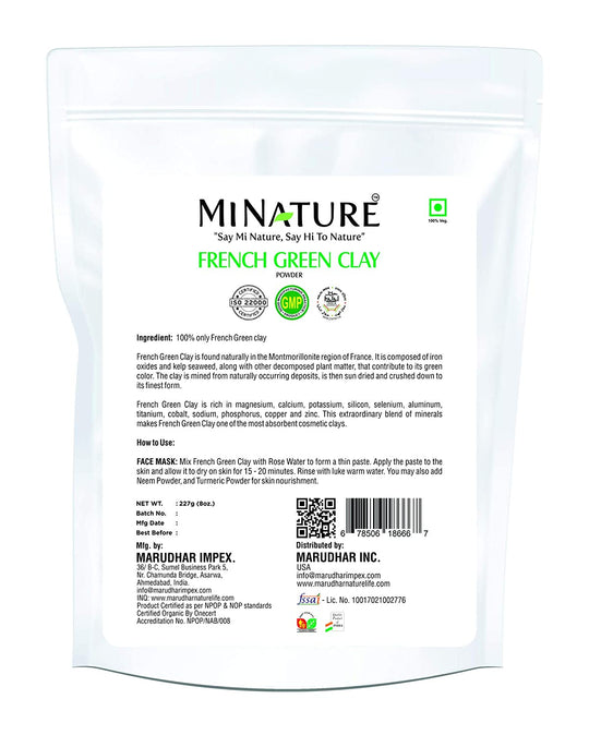 100% Natural French Green Clay 227g