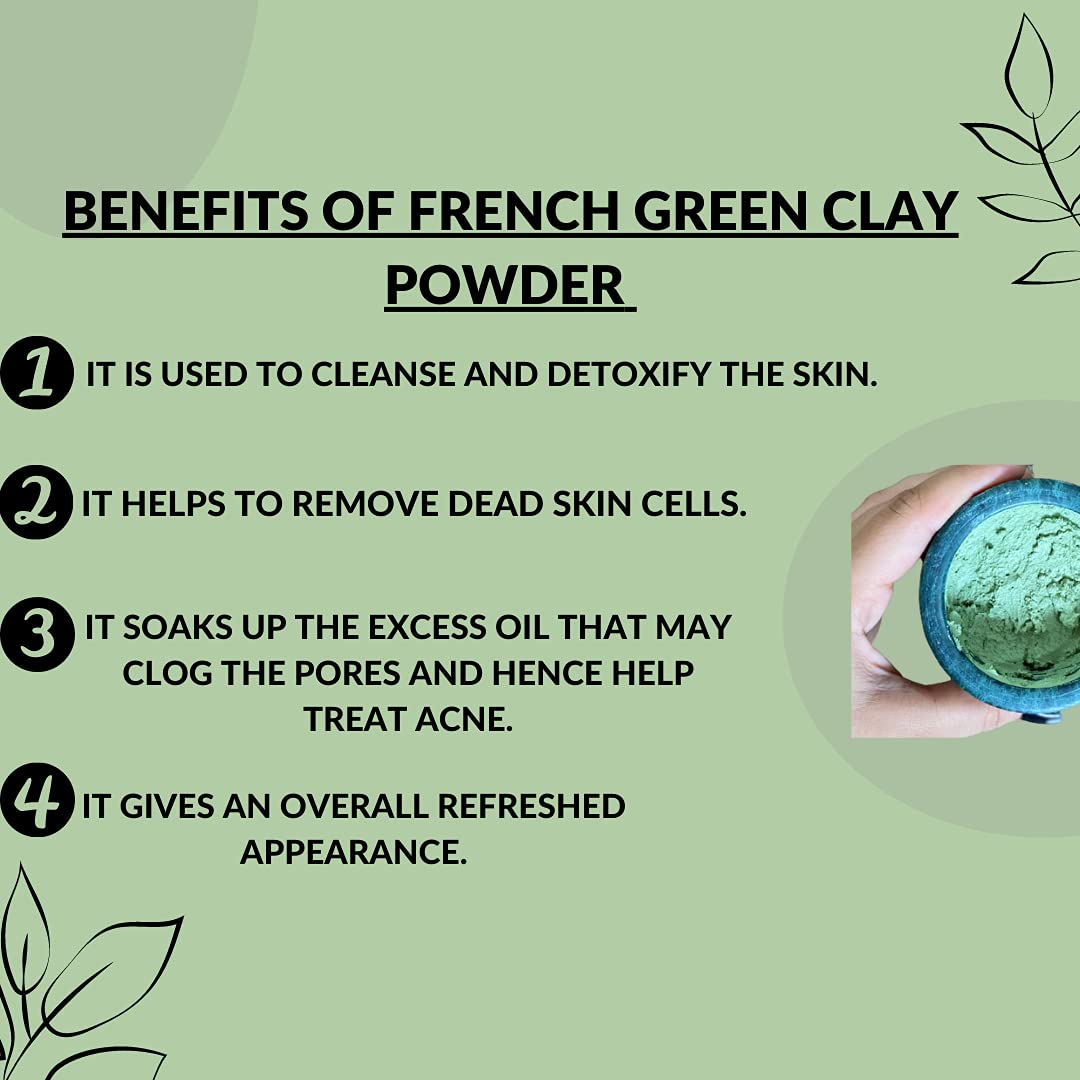 100% Natural French Green Clay 227g