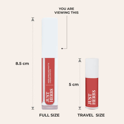 Full-Size Herb Enriched Matte Liquid Lipstick Kit - Set of 3