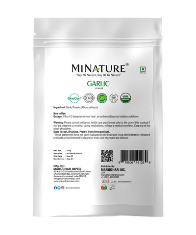 Organic Garlic Powder 227g