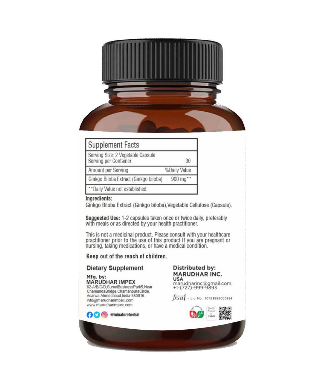 Minature, Ginkgo Biloba, Ayurveda Store NZ