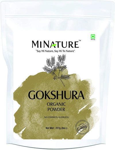 Organic Gokshura Powder 227g - USDA Certified
