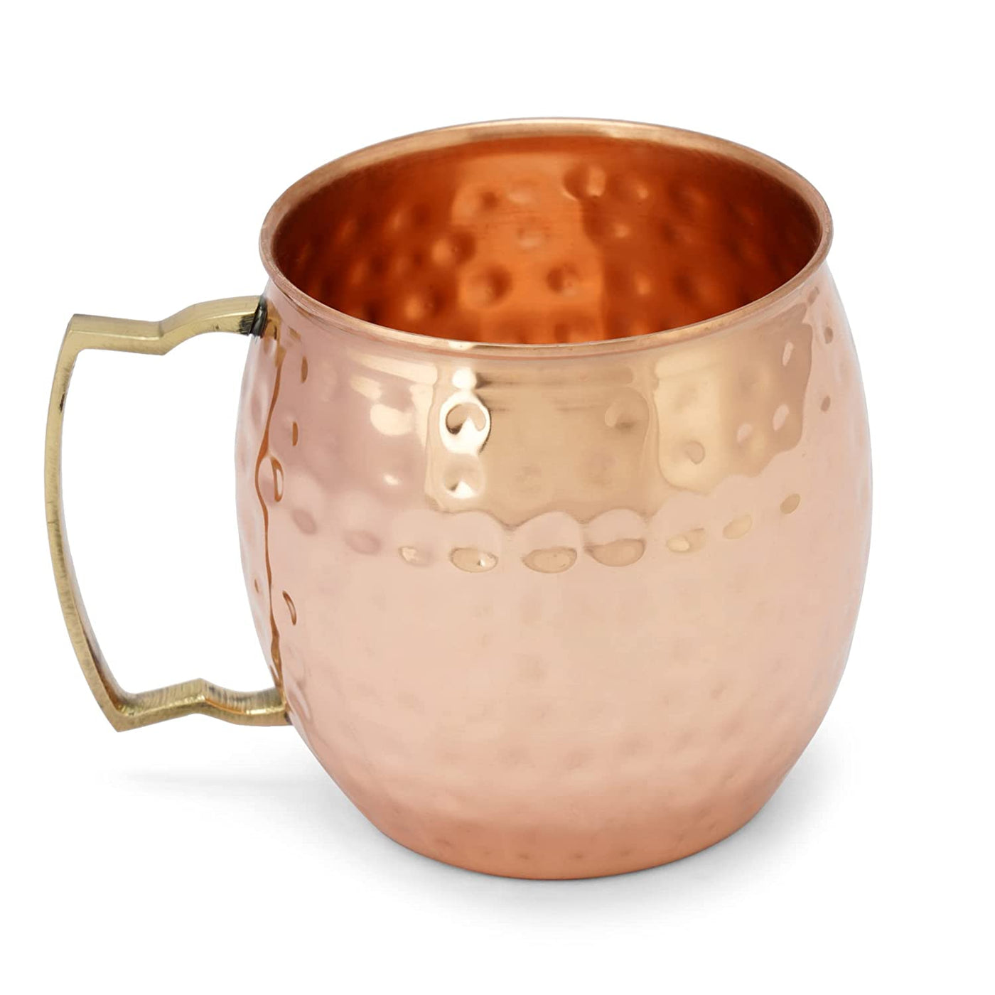 Handmade Pure Copper Mugs - Set of 4