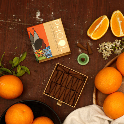 Orange - Natural Incense Cones by Phool