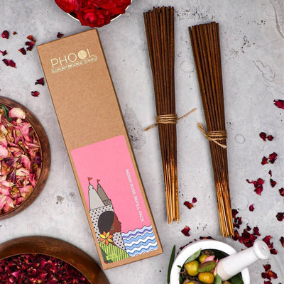 Indian Rose Refill pack - Natural Incense Sticks by Phool