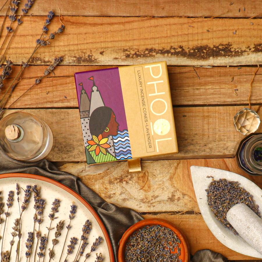 Lavender - Natural Incense Cones by Phool